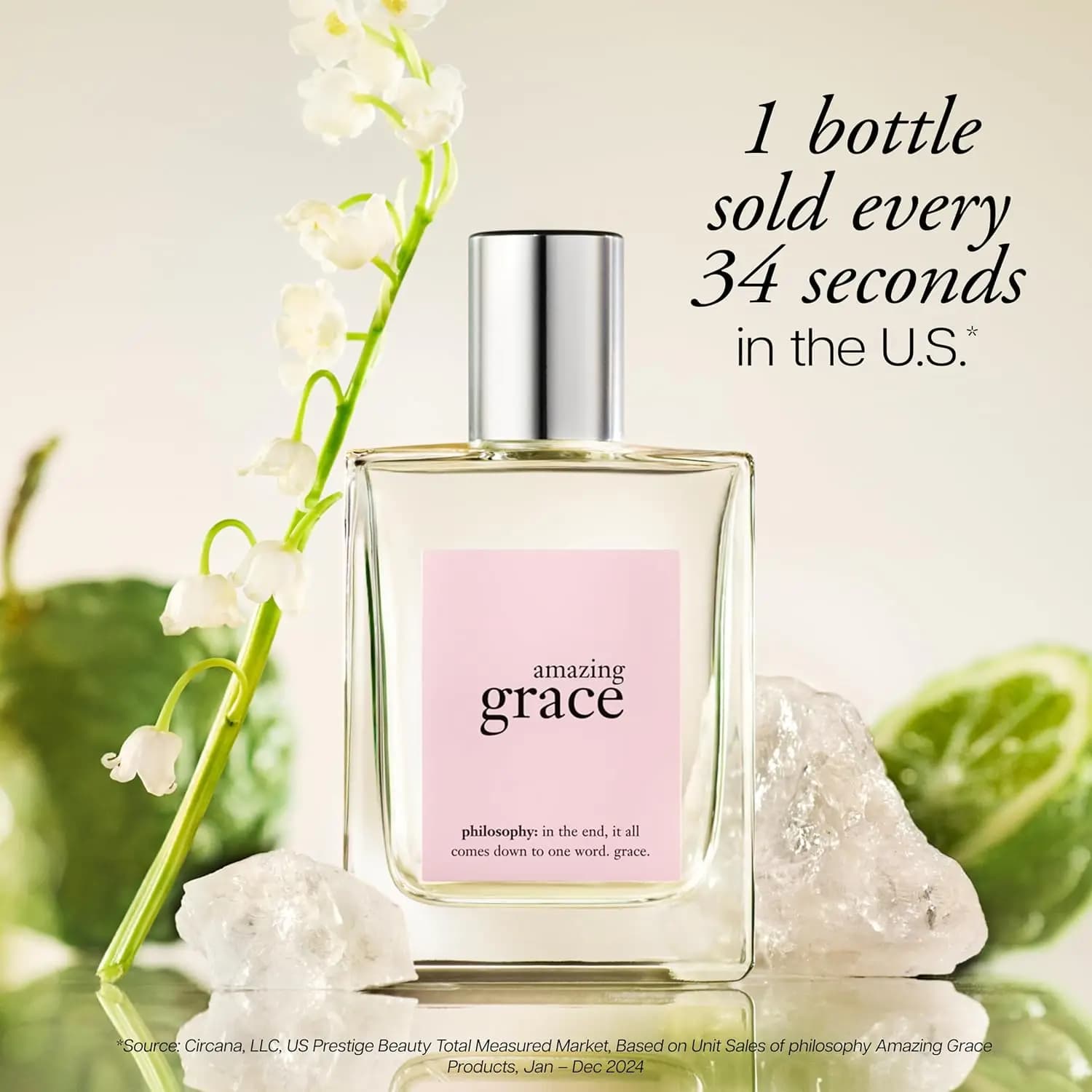Profumo Philosophy Amazing Grace 60ml EDT Lunga Durata 10h Lavanda Bergamotto Ballet Rose Spray Floreale Fresco e Pulito Idea Regalo per il Giorno dell'Indipendenza 4 Luglio Festa del Papà Compleanno Creativo Anniversario Matrimonio Celebrazione di Eventi Importanti Laurea Vaporizzatore