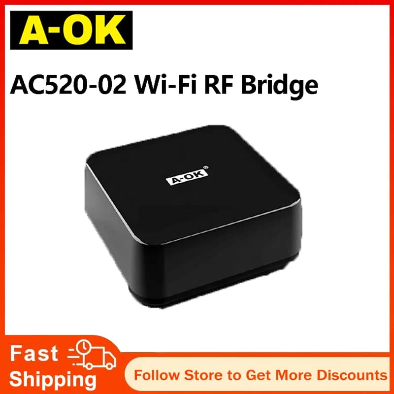 A-OK AC520-02 Wifi Bridge RF Box Tuya APP per motore per tende AOK RF, telecomando intelligente