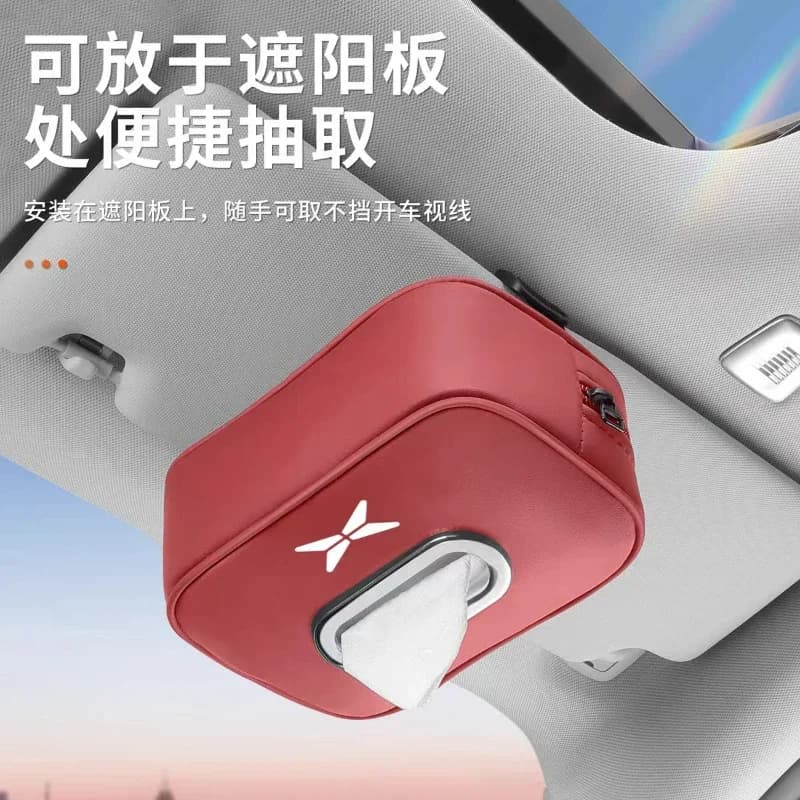 Per Xpeng G6 G9 G3 P7i X9 2023 2024 2025 Car Interior Sedile Posteriore Sacchetto di Immagazzinaggio Dei Tessuti Accessori Carta Toilette Organizzatore