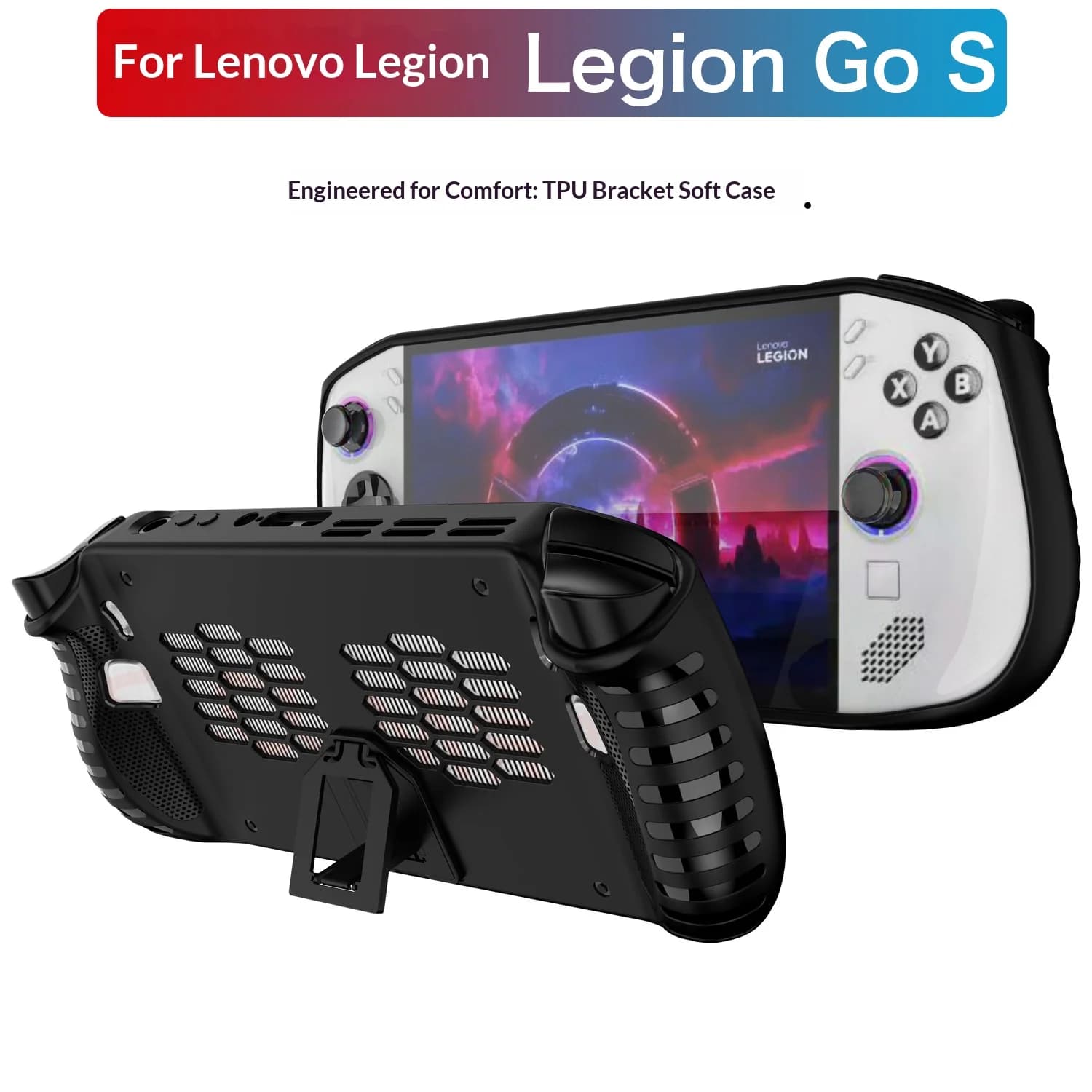 Adatto per Lenovo Legion Game Custodia protettiva portatile Legion GO S Guscio protettivo in gomma morbida TPU