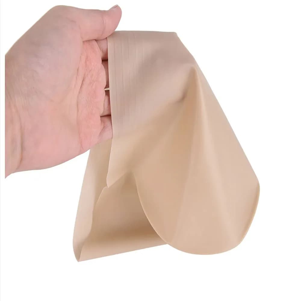 Berretto calvo in nylon flessibile da 1 pezzo - Accessorio realistico per testa calva finta | Parrucca unisex leggera e comoda per feste in costume