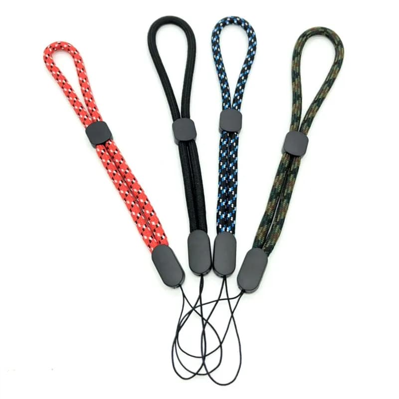 Cinghie da polso regolabili da 4 pezzi Cinghie per cellulare Cinghie da polso in nylon per portachiavi per fotocamera Chiavetta USB Cordini per disco U