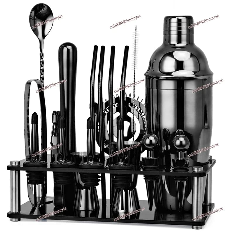 Set di shaker per cocktail entry-level per principianti Bar KTV Shaker Pentola per neve Misurino per vino da 20 pezzi