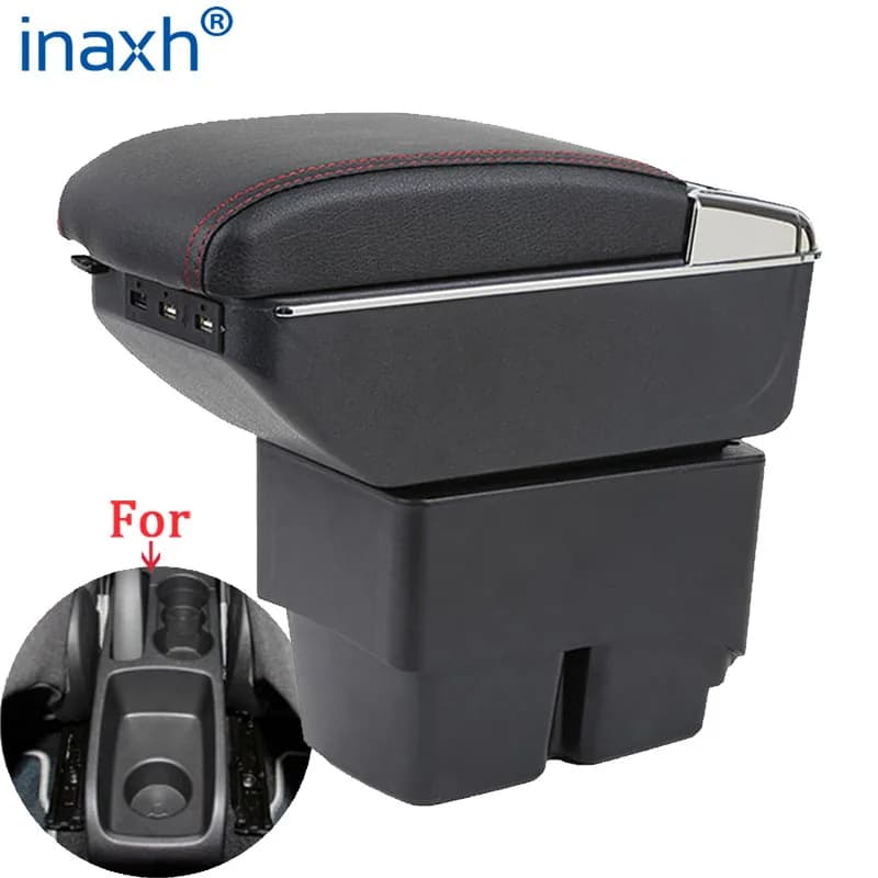 For Ford Fiesta Armrest Box Interior Details Parts Special Retrofit Parts Car Accessories Center Storage Box Car Armrest Arm