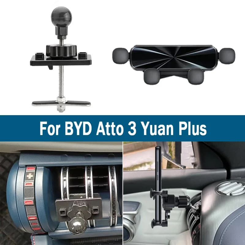 Supporto per telefono da auto supporto per cellulare supporto per presa d'aria supporto per Clip per BYD Atto 3 Yuan Plus 2022