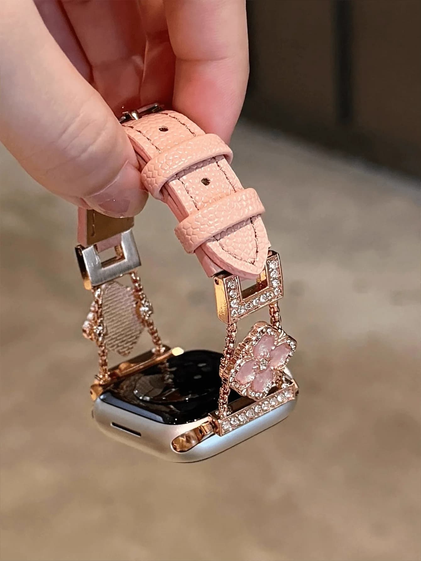 New Microfiber Faux Leather Watch Band Compatible With Apple Watch Series 10/8/9/7/6/5/4/3/2/1, Also Compatible With Apple
