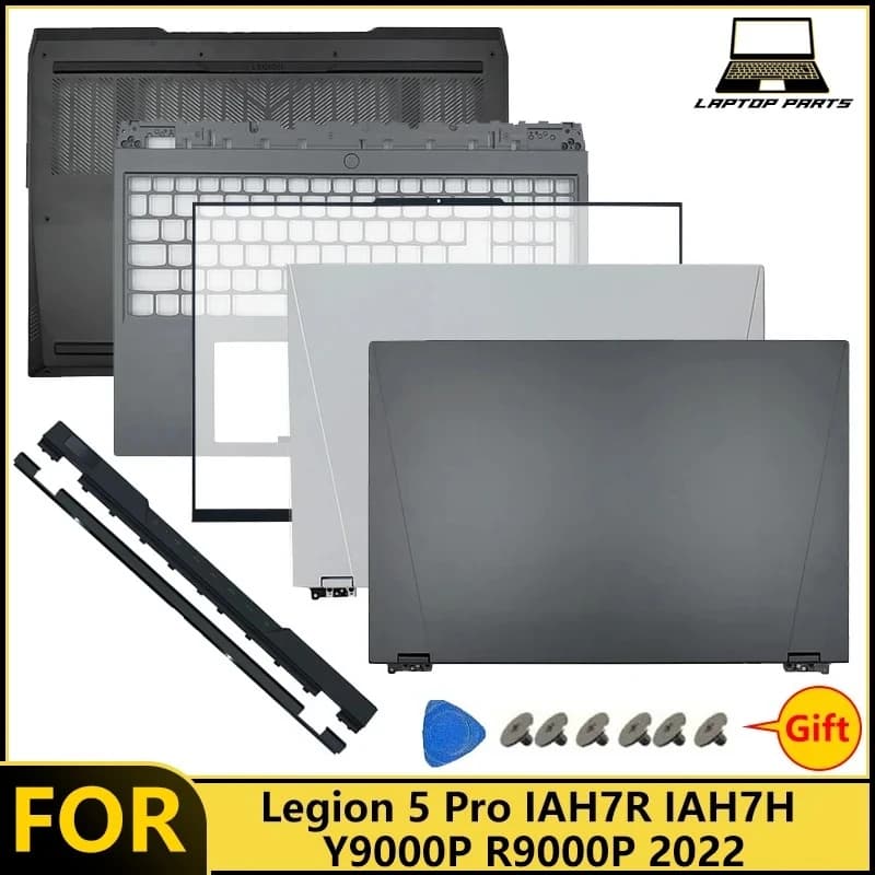 NEW For Legion 5 Pro IAH7R IAH7H Legion Y9000P R9000P 2022 Laptop LCD Back Cover Front Bezel Palmrest Bottom keyboard Hinges