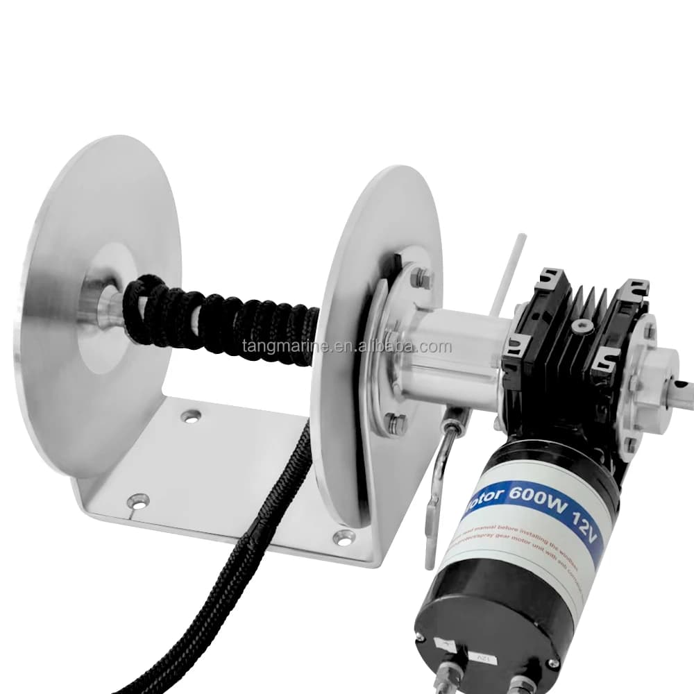 Verricello Elettrico in Acciaio Inox per Barche a Vela 12V/24V con Telecomando, Salpa Ancora per Imbarcazioni e Forniture Nautiche