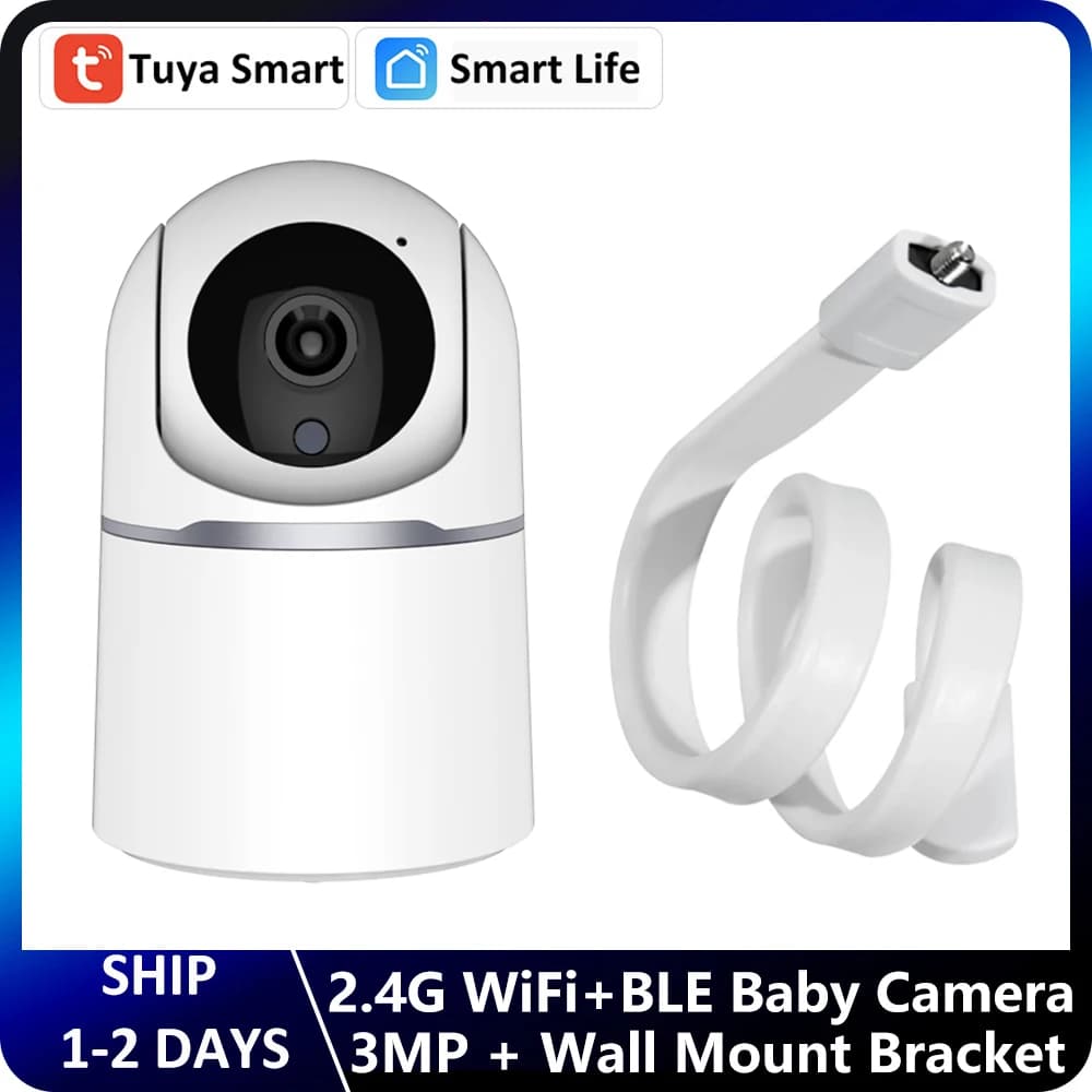 4MP WiFi + BLE Tuya Smart Indoor Sorveglianza Wireless Cry Motion Detection Tracking Ninna nanna Baby Monitor Trigger Sirena Telecamera PTZ