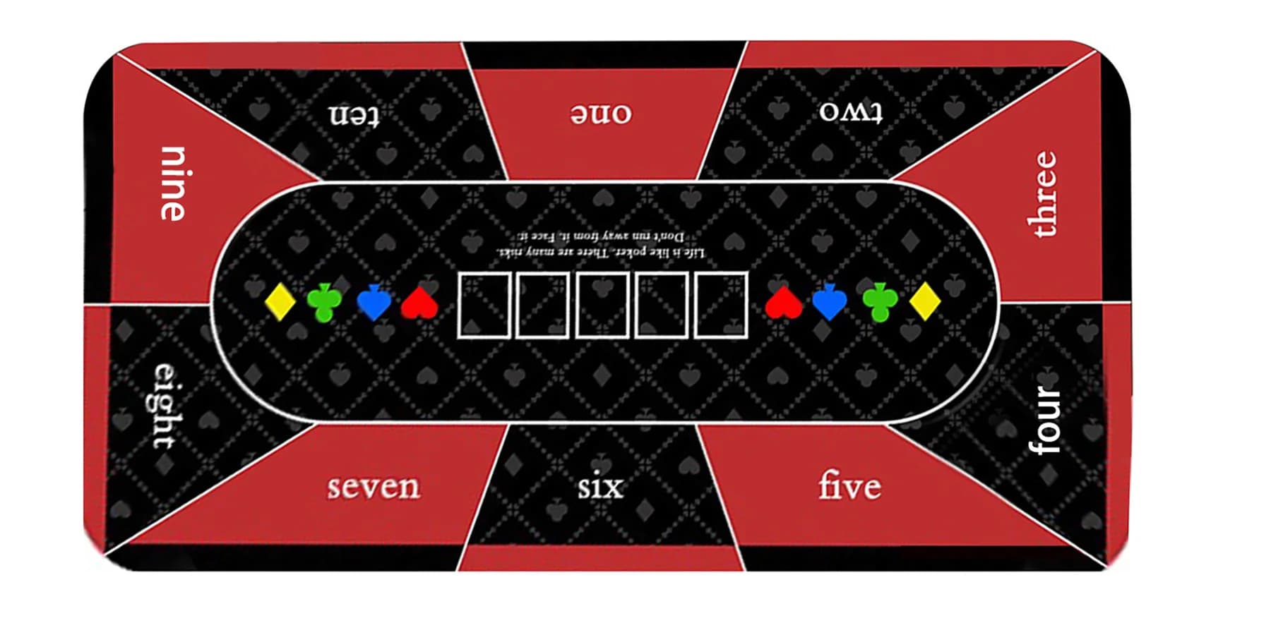 120x60 cm di grandi dimensioni gioco di scacchi e carte tappetino da poker Texas Hold 'em poker tappetino da tavolo in gomma accessorio per l'intrattenimento