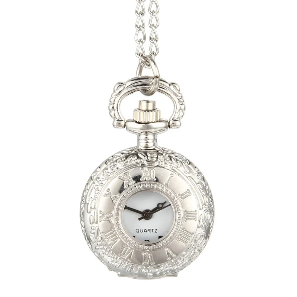 Moda vintage in lega numero doppio display orologio collana catena orologi regali di compleanno