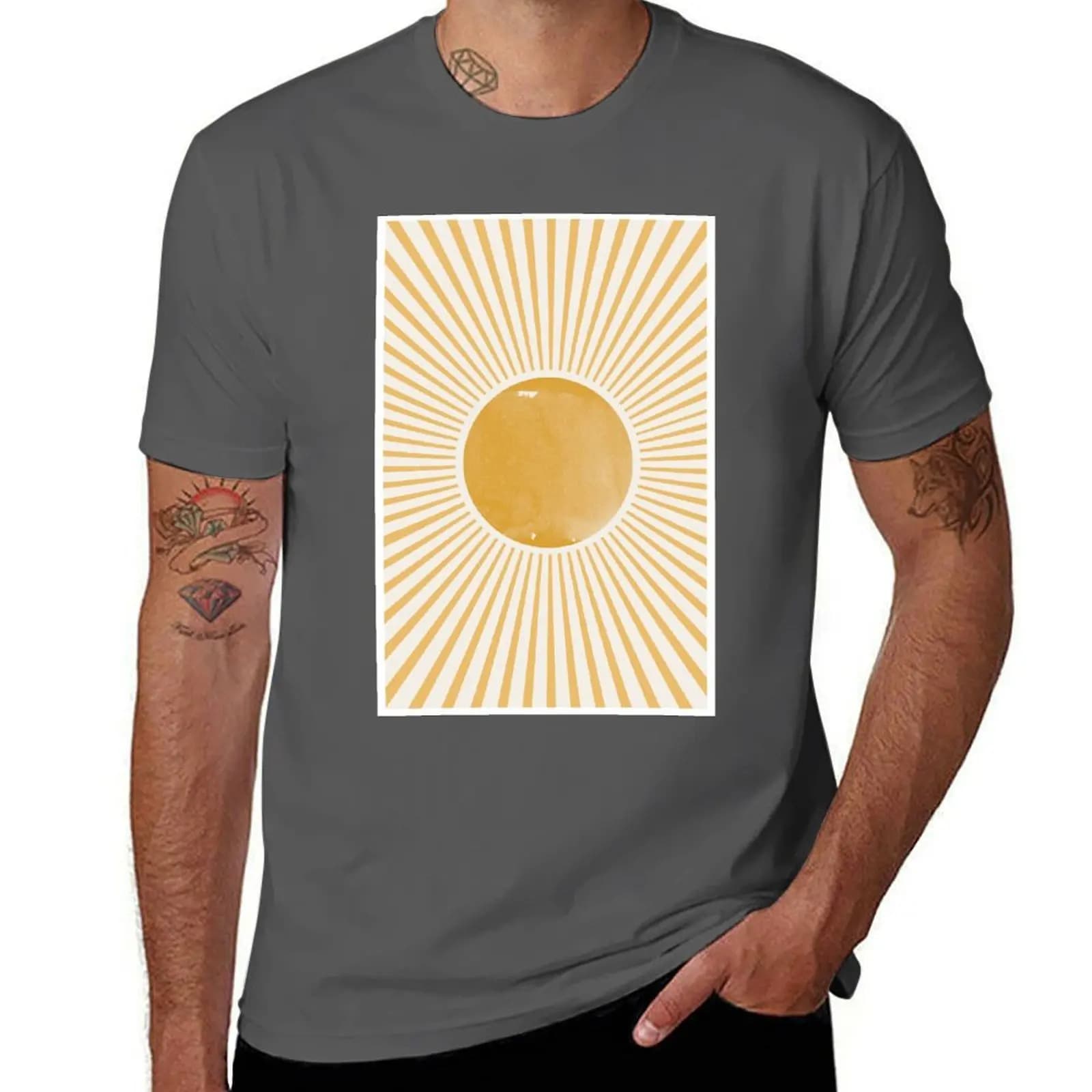 T-shirt Retro Century Sun Mid Modern con protezione solare UV