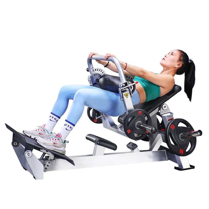 Steel Variable Loading Hip Thrust Machine for Commercial Use in Gym, Adjustable for Bodybuilding Ailimei HX-HM-626 with 100 kg weight plate