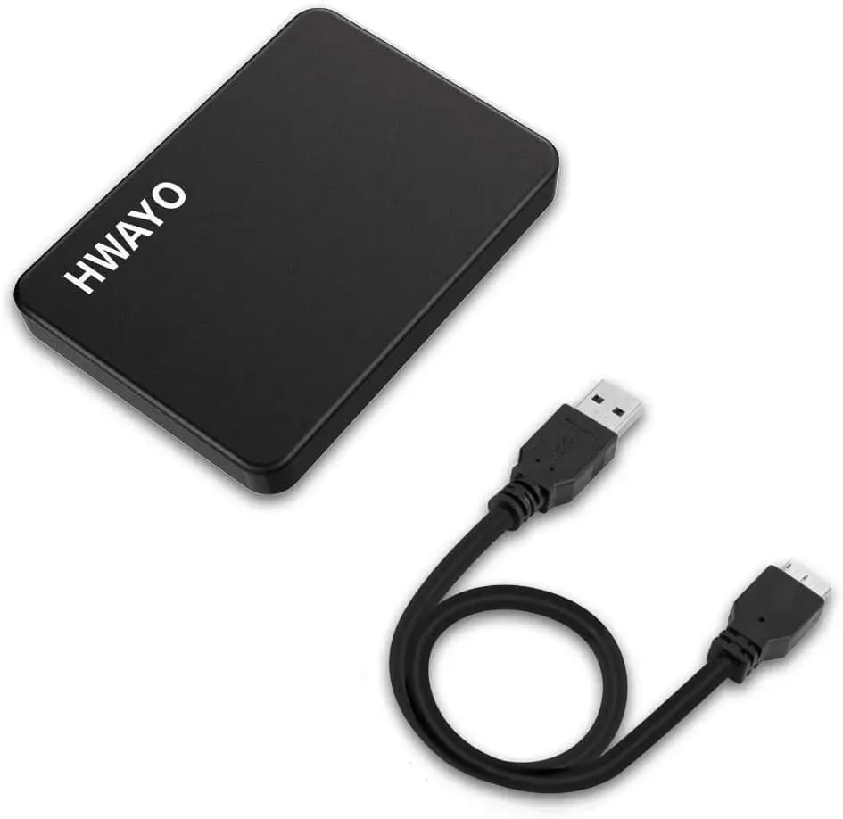 Hard Disk Esterno Portatile da 1TB Ultra Sottile USB 3.0 per PC, Laptop, MacBook, Xbox One - Trasferimento Dati Veloce e