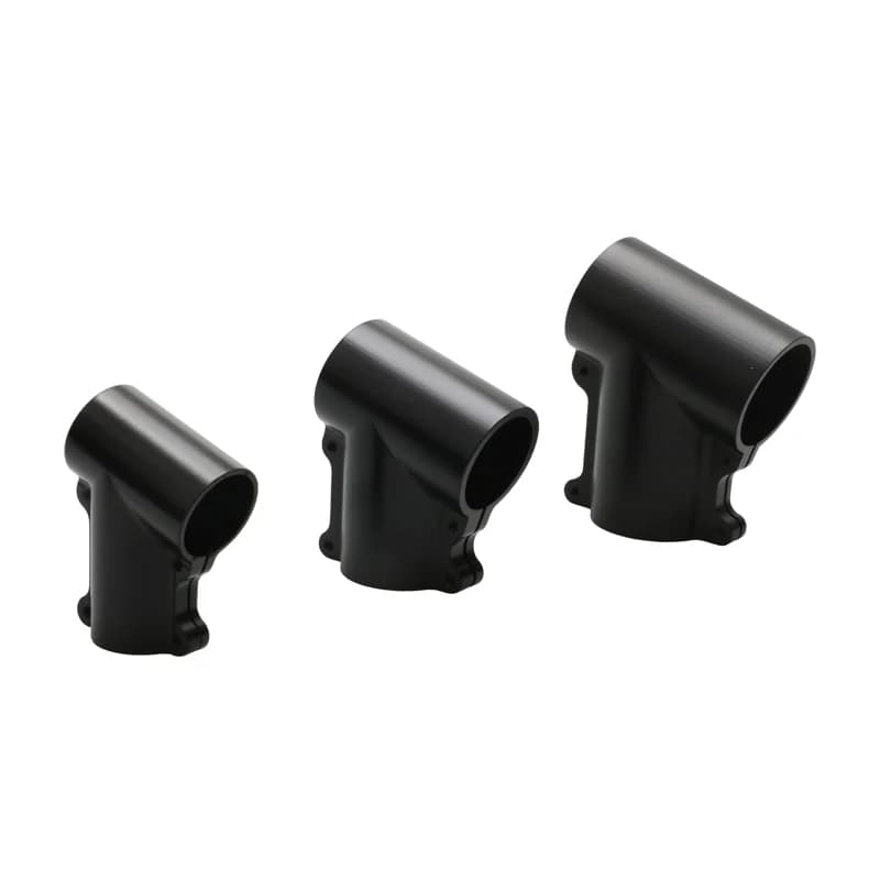 2 Pezzi Giunto a T a Tre Vie in Lega di Alluminio D20/25/30mm con Inclinazione di 20 Gradi, Connettore Fisso per Tubi in Carbonio per Droni RC e UAV