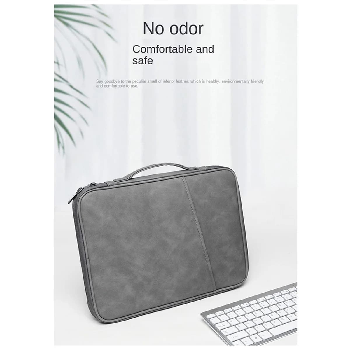 Custodia per laptop SCLS Custodia per tablet impermeabile da 14-15 pollici Custodia per laptop portatile per bagaglio a mano Grigio scuro