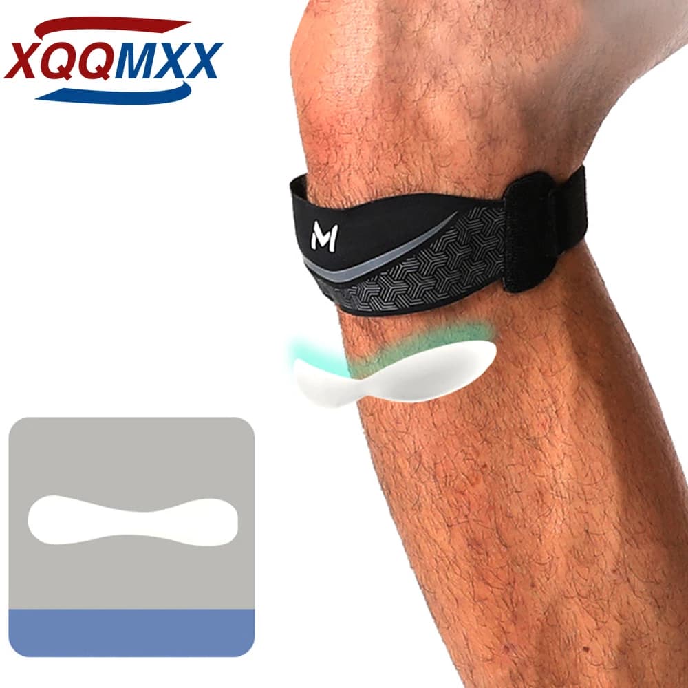 Supporto per Ginocchio con Cuscinetto in Gel e Fasce per il Sollievo dal Dolore, Fascia per Ginnastica, Basket, Tennis, Calcio, Pallavolo