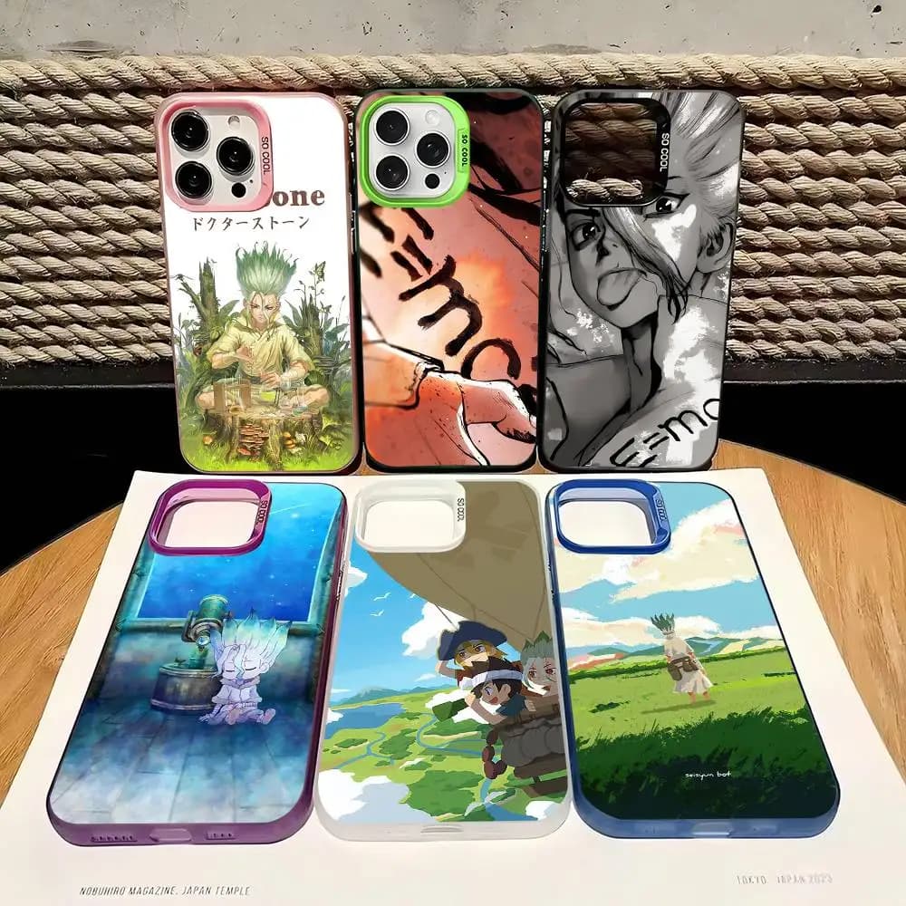 Dr.STONE Phone Case For iPhone 17 16 15 14 13 12 11 Pro MAX Matte Shockproof Back Anti Fall Matte Cover