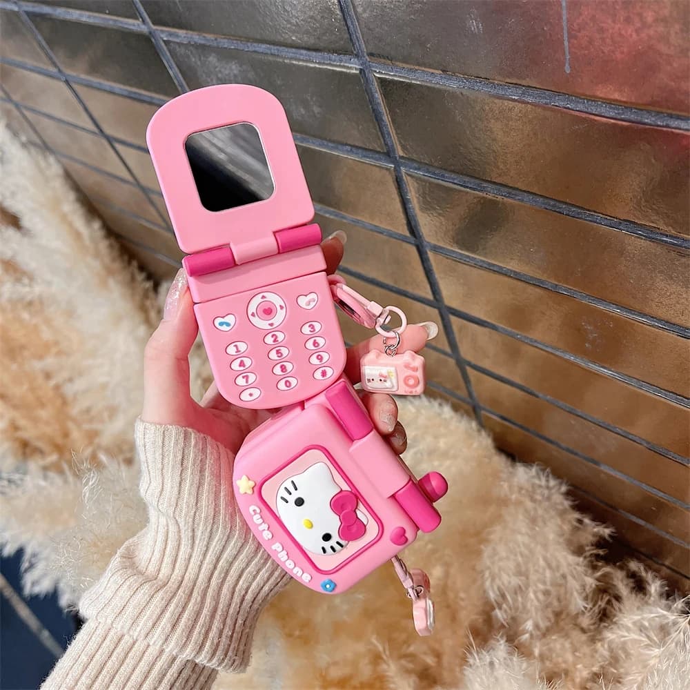 Bow Hello Kitty 3D Headphone Case for Apple AirPods 1 2 3 4 Generation Airpods Pro 2 Silicone Headphone Case Bluetooth Wireless