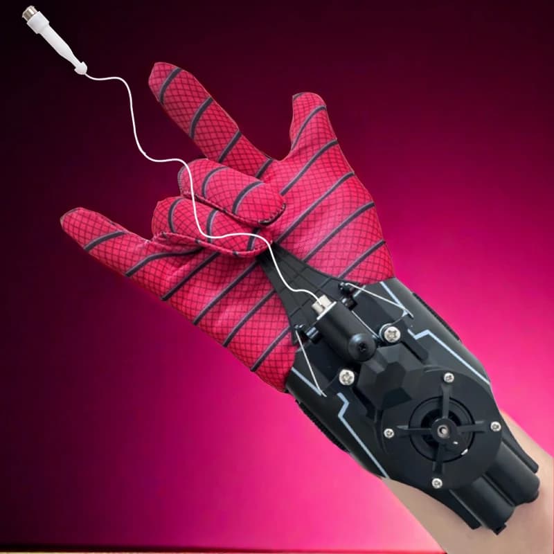 Lanciatore da Polso Spider, Accessori per Cosplay di Peter Parker, Dispositivo di Lancio, Giocattoli per Bambini, Regali, Giocattolo Lanciatore di Ragnatele