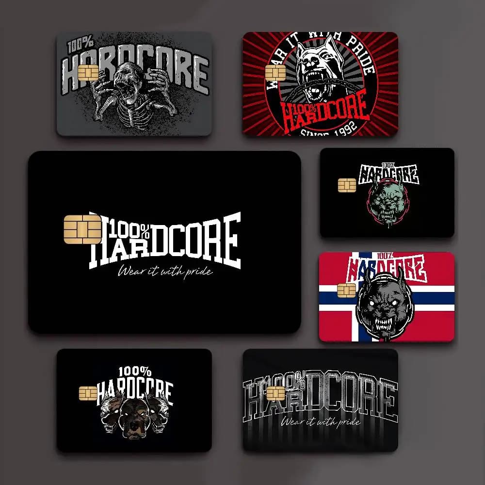 Bone Gabber 100 Hardcore Dog Credit Card Skin Stickers No Adhesive Residue Water Proof For VISA Credit Card Subway Access Card