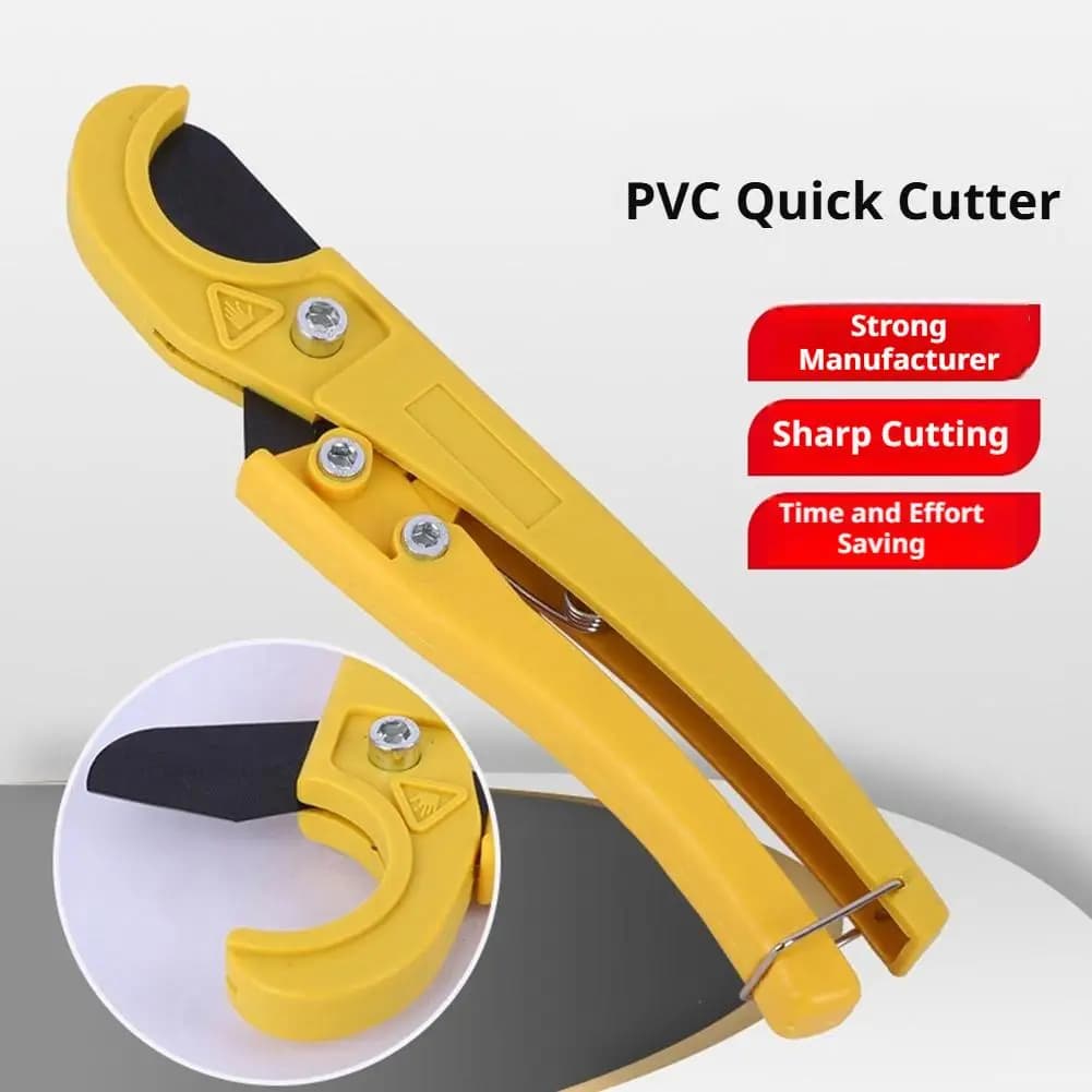 Heavy Duty PVC Pipe Cutter Teflon Blade Sharp Manual Hose Shear Multi Angle Scissors For Plumbing Tube