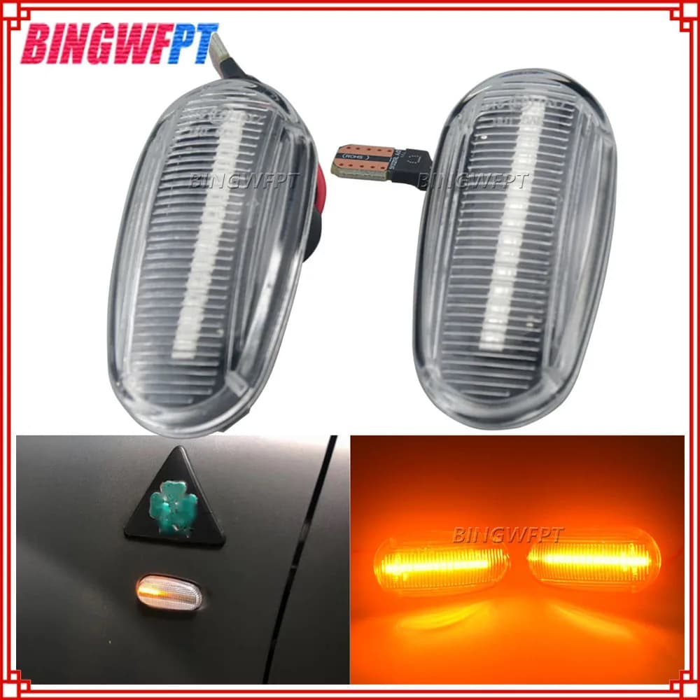 Indicatore laterale a LED dinamico indicatore parafango per Alfa Romeo Mito 955 per Alfa Romeo Mito 147 pre-facelift GT 937 Fiat Bravo