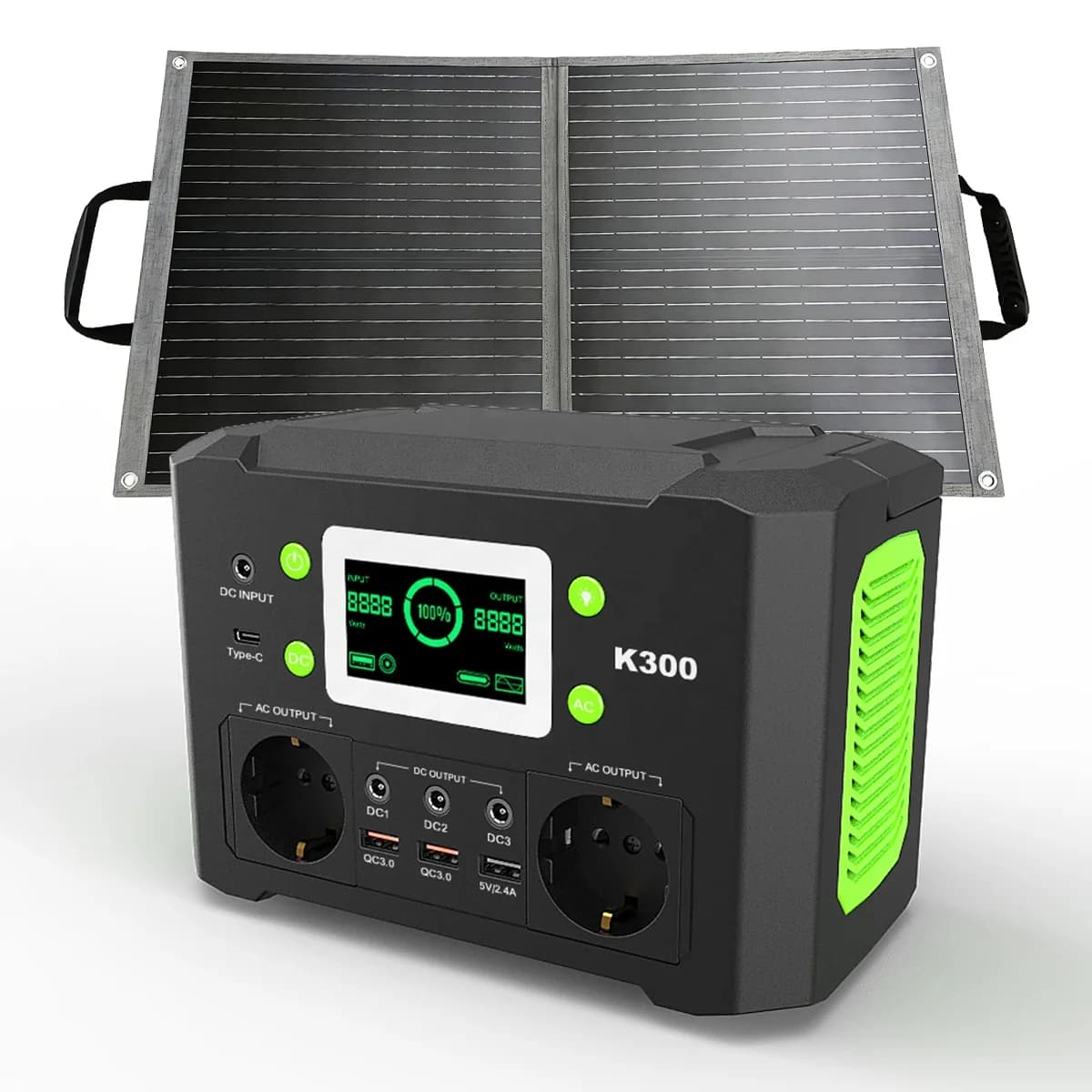【Caldo】 Stazione di energia solare portatile 300W 600W 1000w 1200W Pannello solare pieghevole 60W 100W 200W Generatore solare Power Bank esterno Ki
