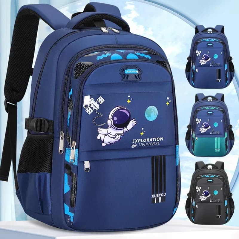 Zaino per bambini 2-16 anni Borse da scuola per bambini per ragazzi Zaino da scuola per astronauta Borsa da libro per ragazzo primaria impermeabile Mochila Infantil