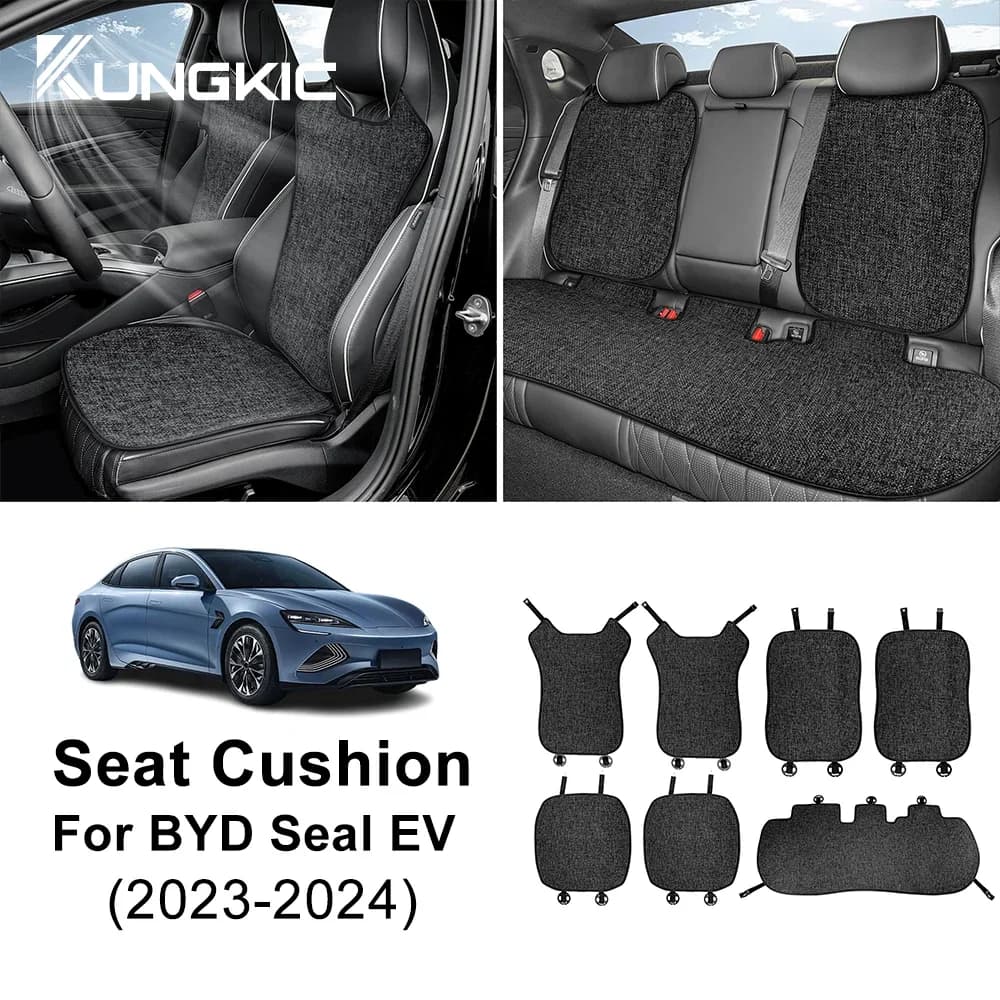 For BYD SEAL EV 2022 2023 ATTO 4: Car Seat Bearing for Four Seasons, Protective Mat, Seat Accessories