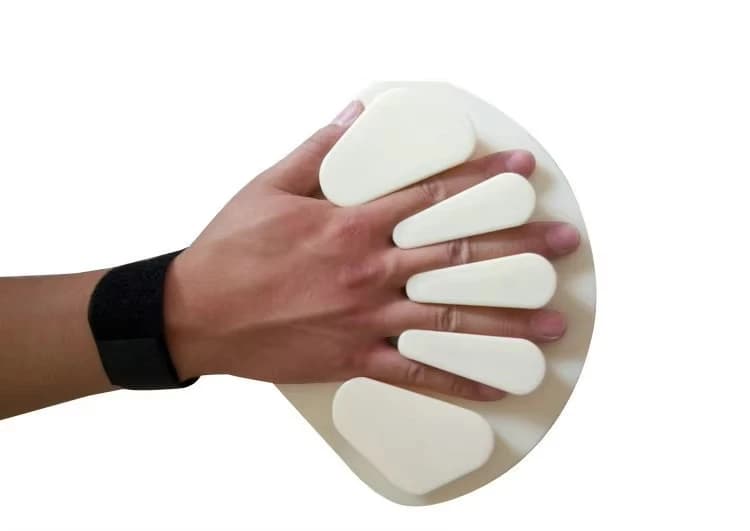 Piastra di estensione per mano sinistra destra in legno, stecca per allenamento, supporti per ortesi, dita del polso, piastra separata, piastra per dita