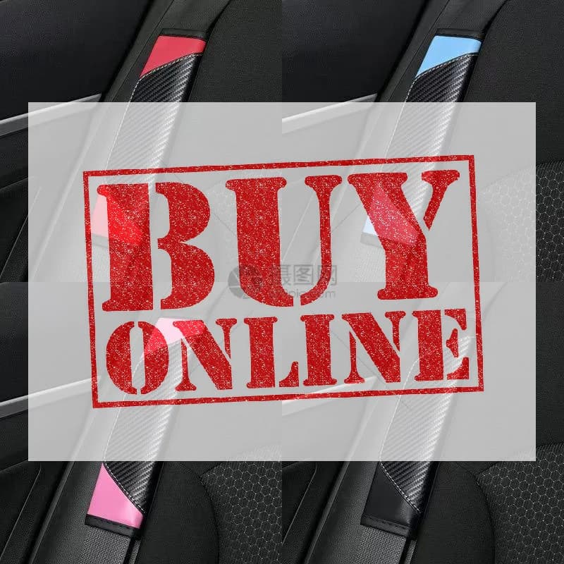 【DM】2Pcs PU Leather Safety Seat Belt Shoulder Cover Breathable Protection Padding Pad Interior Access Car Accessories