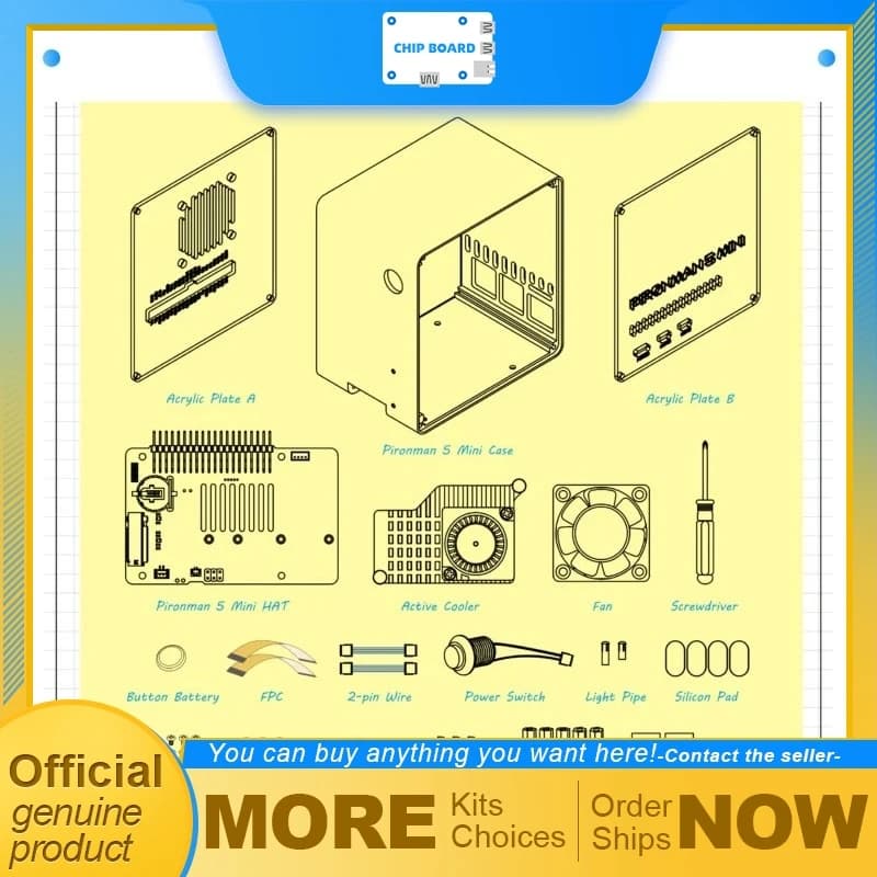 SunFounder Pironman 5 Mini budget Raspberry Pi 5 tower housing offering cooling, expansion support and compact vertical layout