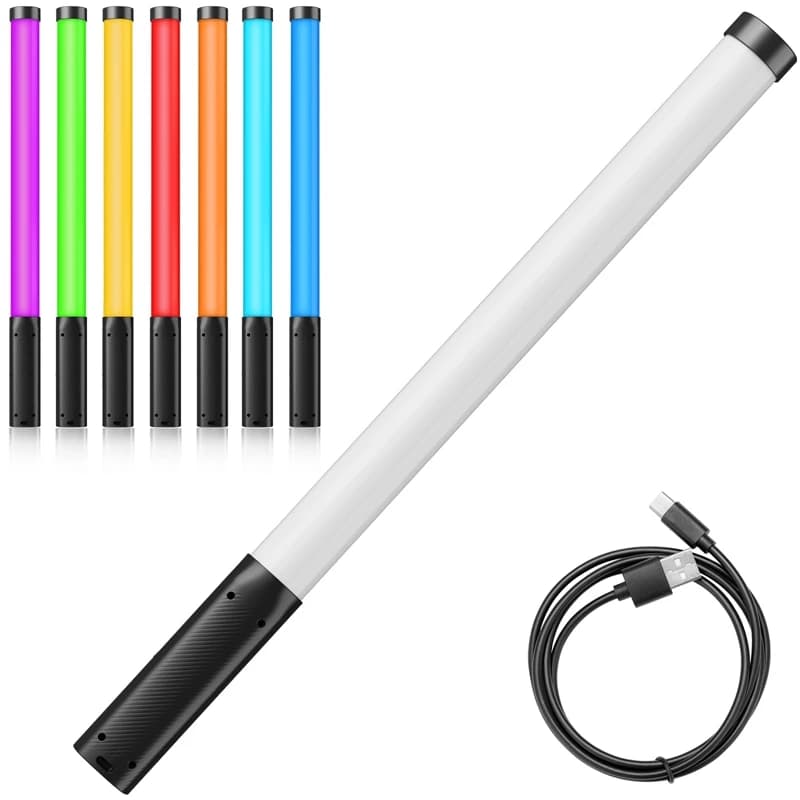 Ulanzi VL119 RGB Handheld Light Wand 2500-9000K Diammable leggero 50cm RGB Stick Light ricaricabile fotografia illuminazione Vlog