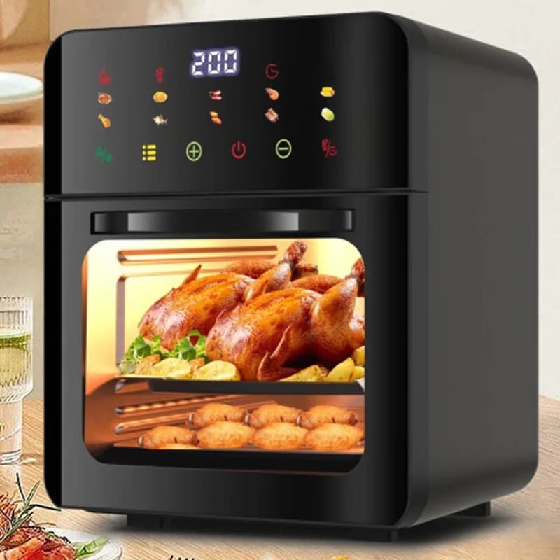 Forno Multifunzione 10L/20L con Sterilizzazione Utensili, Frittura ad Aria, Cottura a Vapore e Finestra Trasparente