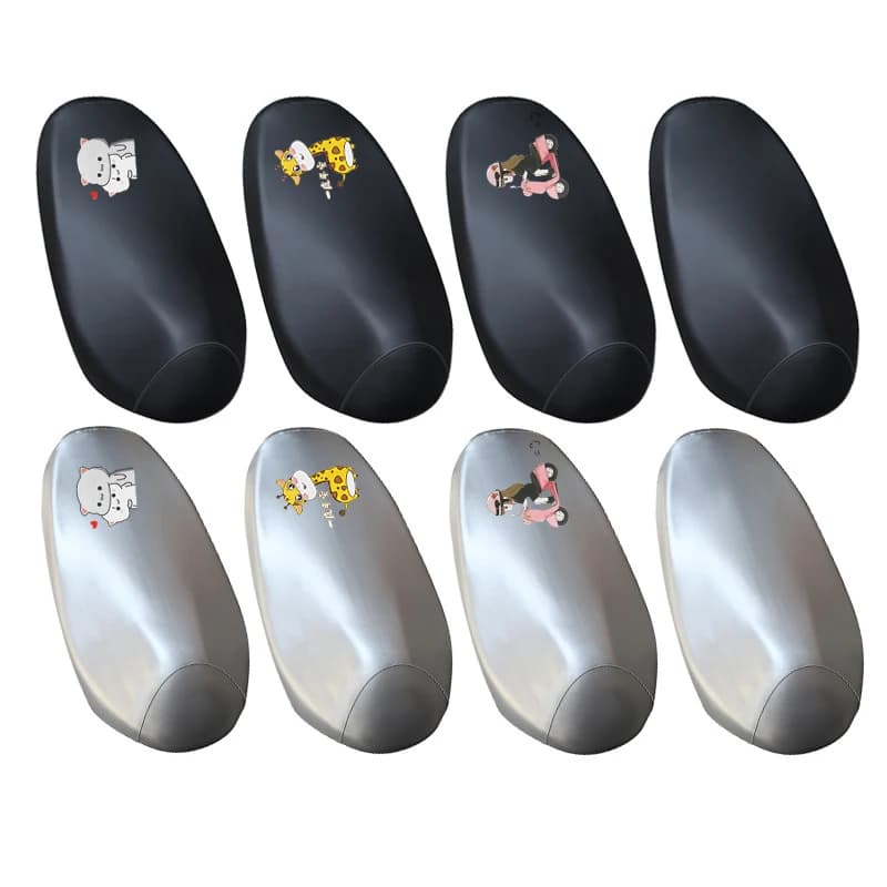 Fodera per cuscino per sedile moto universale Protezione solare impermeabile in pelle PU Accessori per protezione sedile scooter per moto Antipolvere