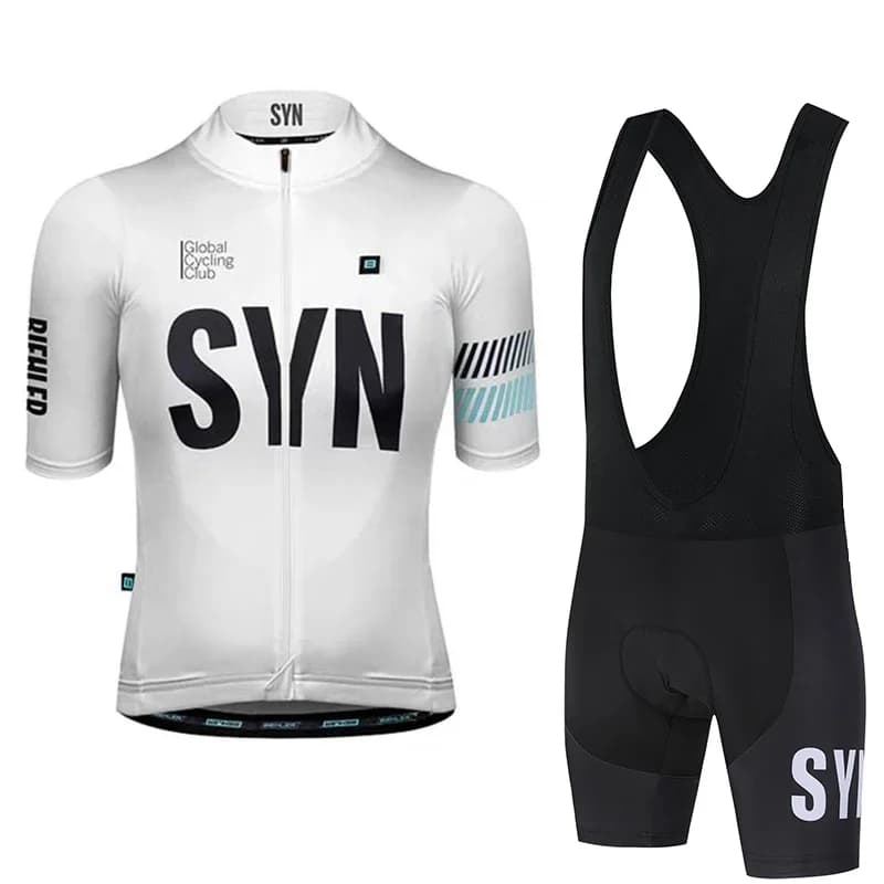 SYN Men's cycling jersey summer road bike cycling sports shirt cycling bib MTB moisture wicking cycling short set