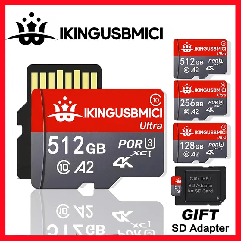 Class 10 Class Smartphone Sd Memory Card 32/64/128/256/512gb Original Camera U3 Reliable Premium High Speed High Quality Fast