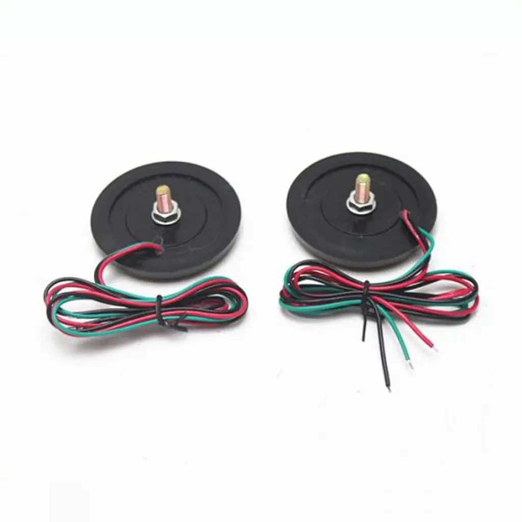 Round Reflector LED Rear Brake Tail Light Universal Accessory for Cars Bikes Motorcycles Scooters Truck 12V Exterior Lamp