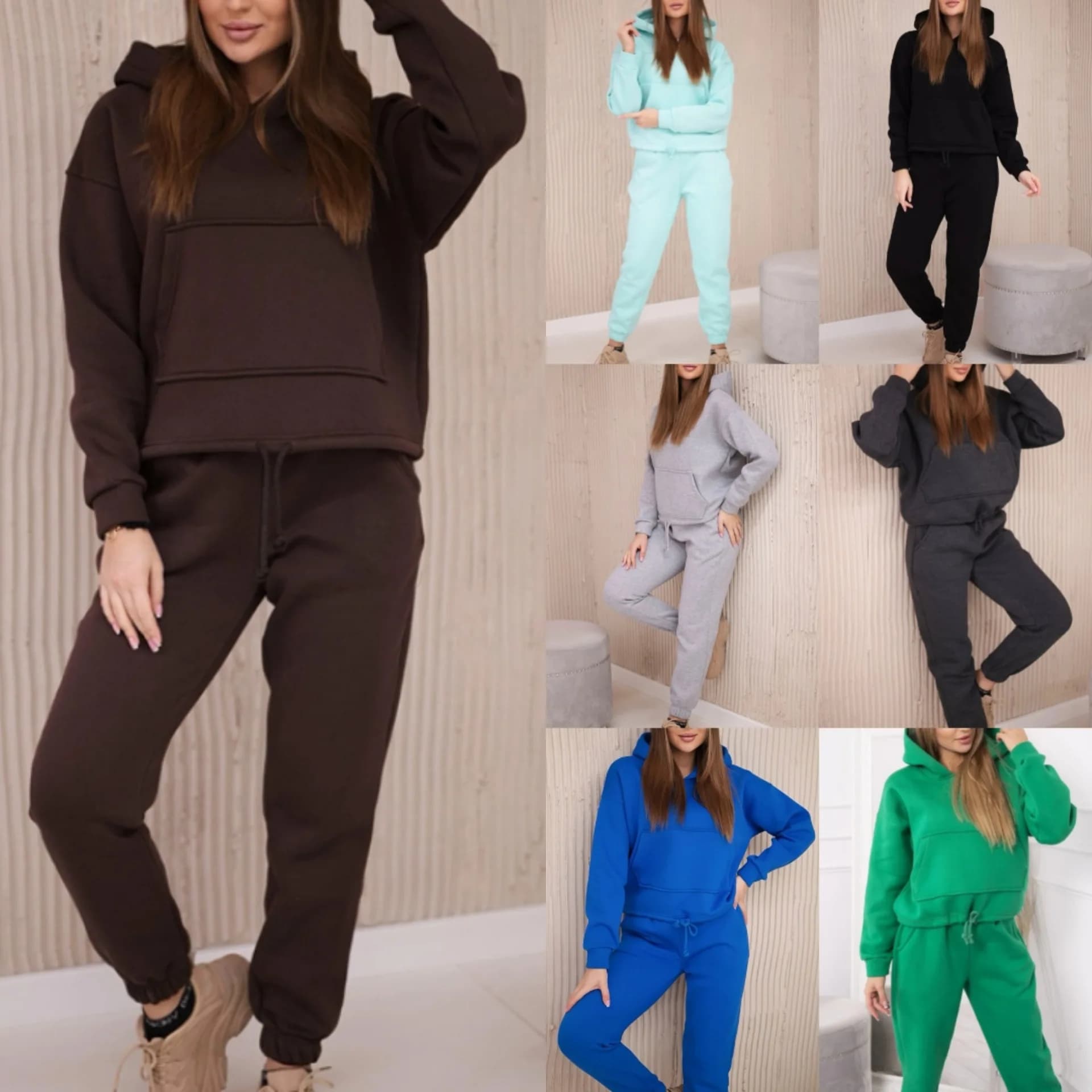 Sports Pant Sets Women Tracksuit Two Pieces Sweatshirt Hooded Hoodies Matching Sets Drawstring Pencil Pants Casual Autumn
