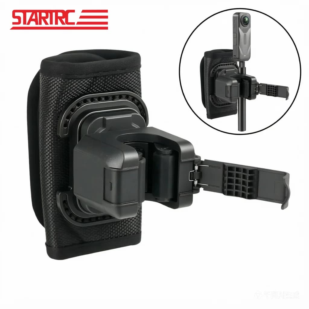 Supporto a Sgancio Rapido STARTRC per Tracolla per DJI Osmo Action 4 5/Insta360 X4/Ace Pro 2/GoPro Hero 13/12/11 con Adattatore a Strappo