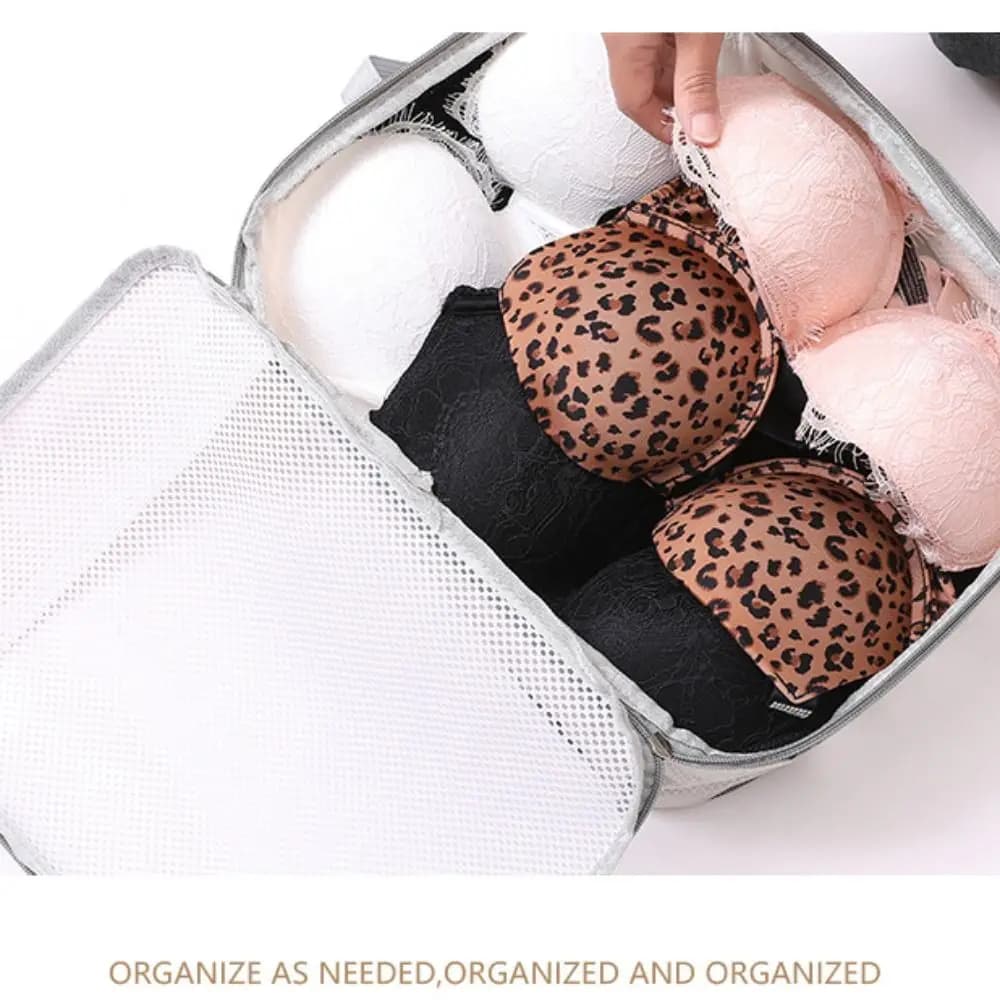 4 pezzi di cubi di imballaggio a compressione portatile borsa multiuso resistente allo strappo valigia organizzatori di vestiti pieghevole