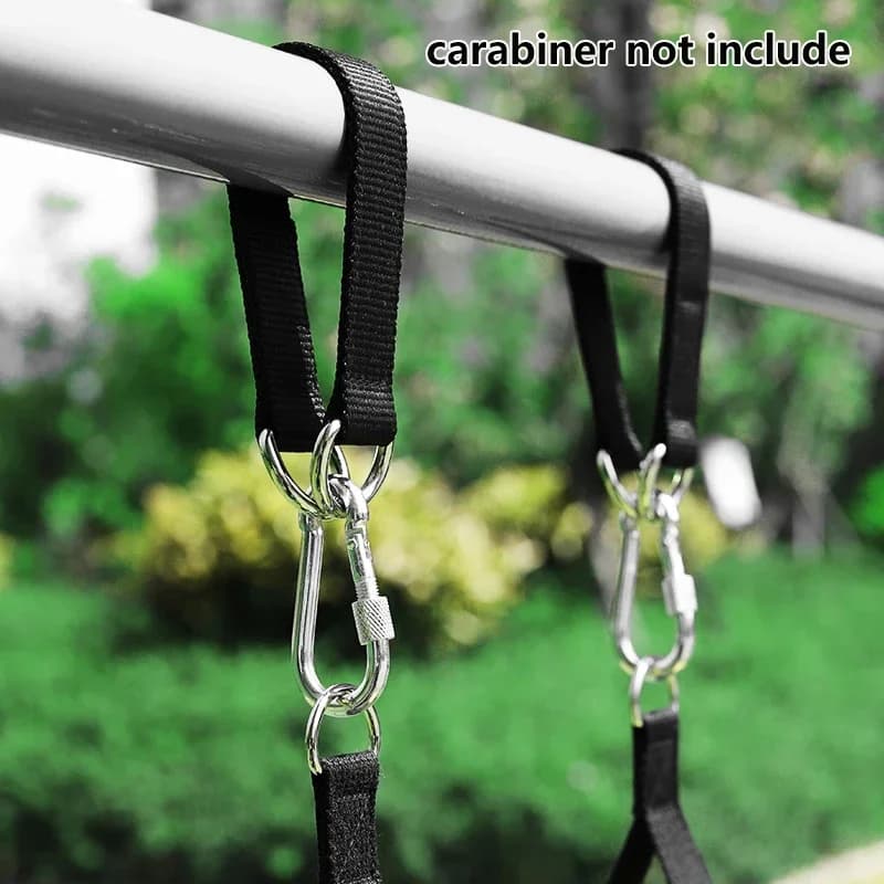 Rugged Straps Kit for Outdoor Swing in 2 Pieces: Includes Hook and Ring, Ideal for Lovers, Boxing Bags and swings