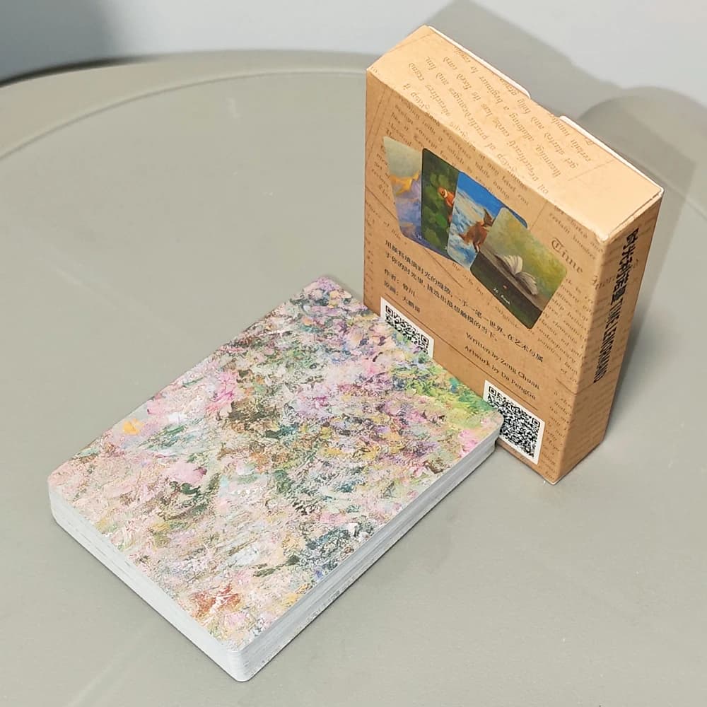 Mazzo di Carte Oracolo Lenormand 9x6cm Stampato su Cartoncino a Doppio Rilievo, 38 Carte in Stile Pittura a Olio con Carte Extra Uomo/Donna