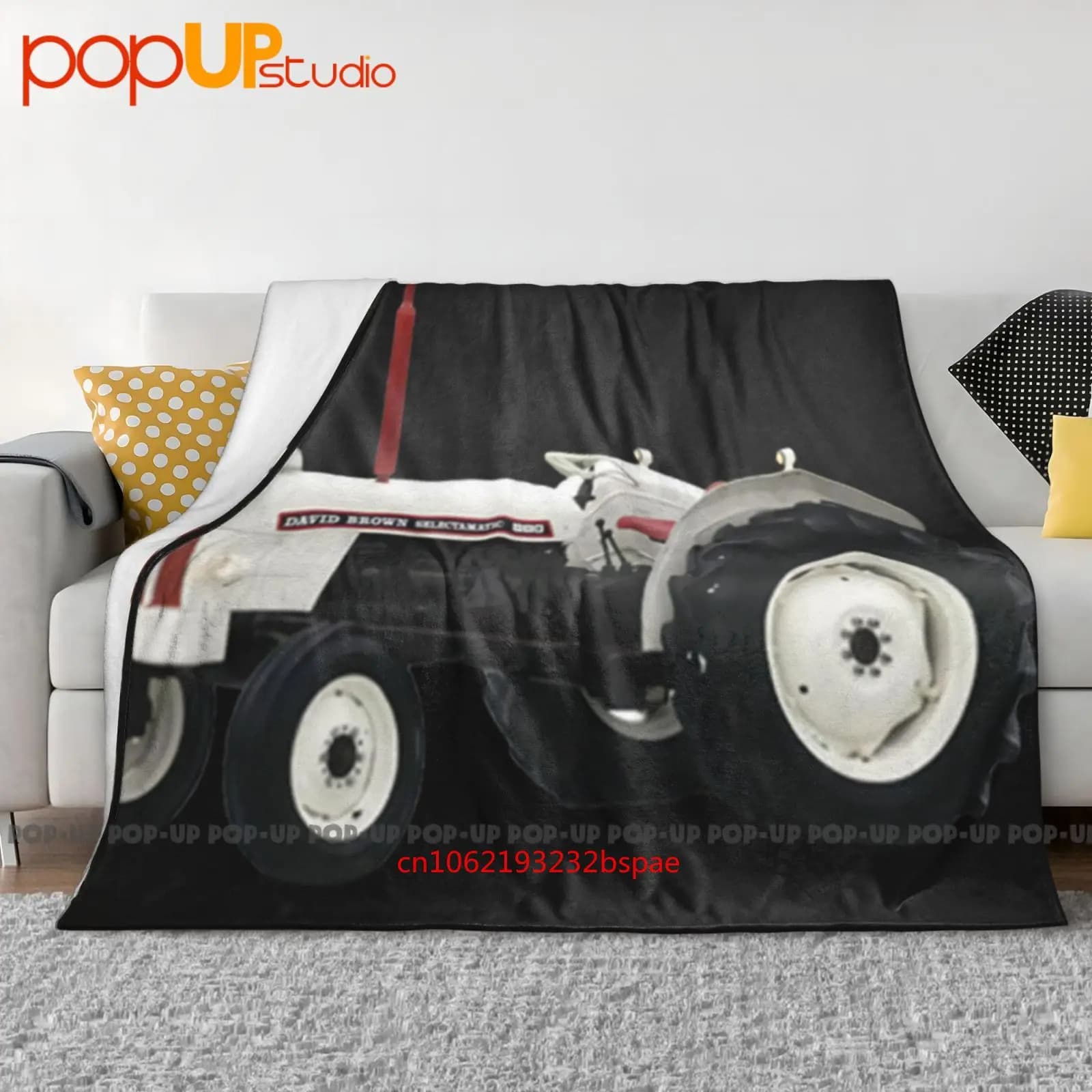 David Brown 880 Selectamatic Trattore Coperta ultra morbida Trapunta Copridivano invernale Copriletto