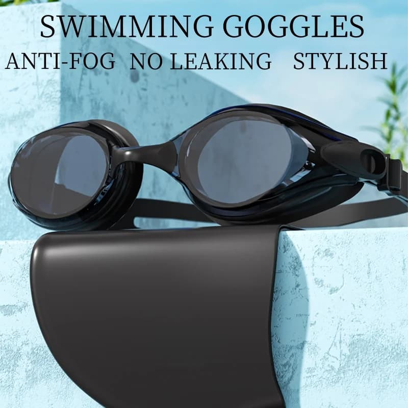 New professional swim glasses Anti-fog HD View UV protection waterproof swim glasses for adults