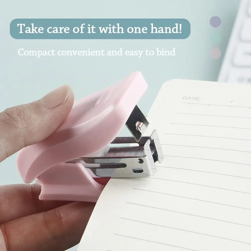 Mini cucitrice a colori freschi di alta qualità Risparmio di manodopera 26/6 Graffette Cucitrice Graffette Rilegatrice Ufficio scolastico
