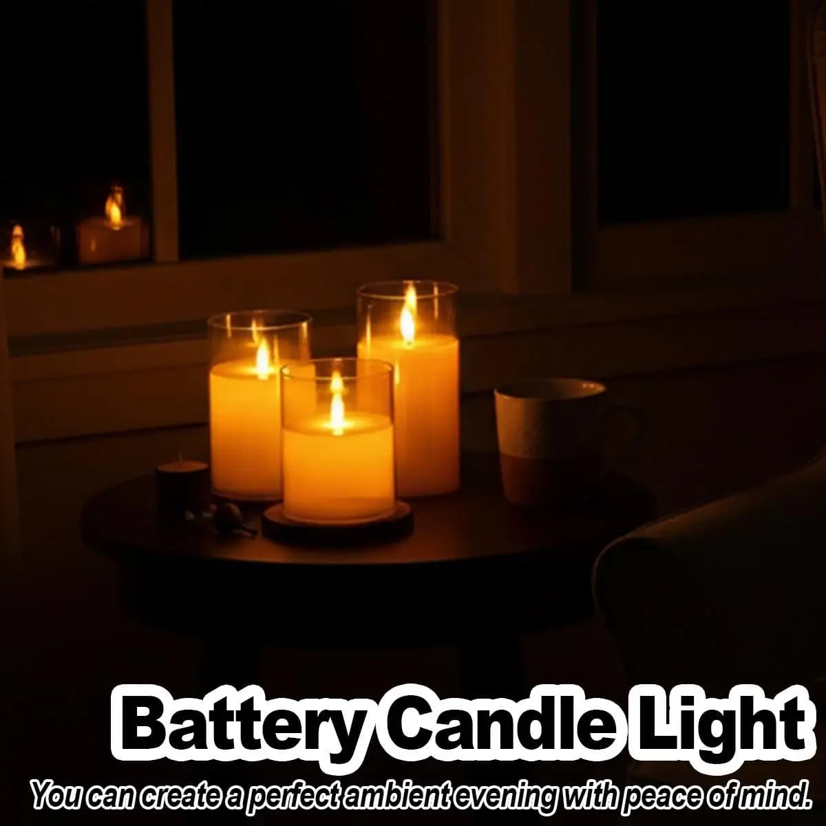 Candele a LED senza fiamma Luce da tè lampeggianti Decorazione di festa di nozze a batteria Pillaro elettrico Luce notturna della candela Remoto