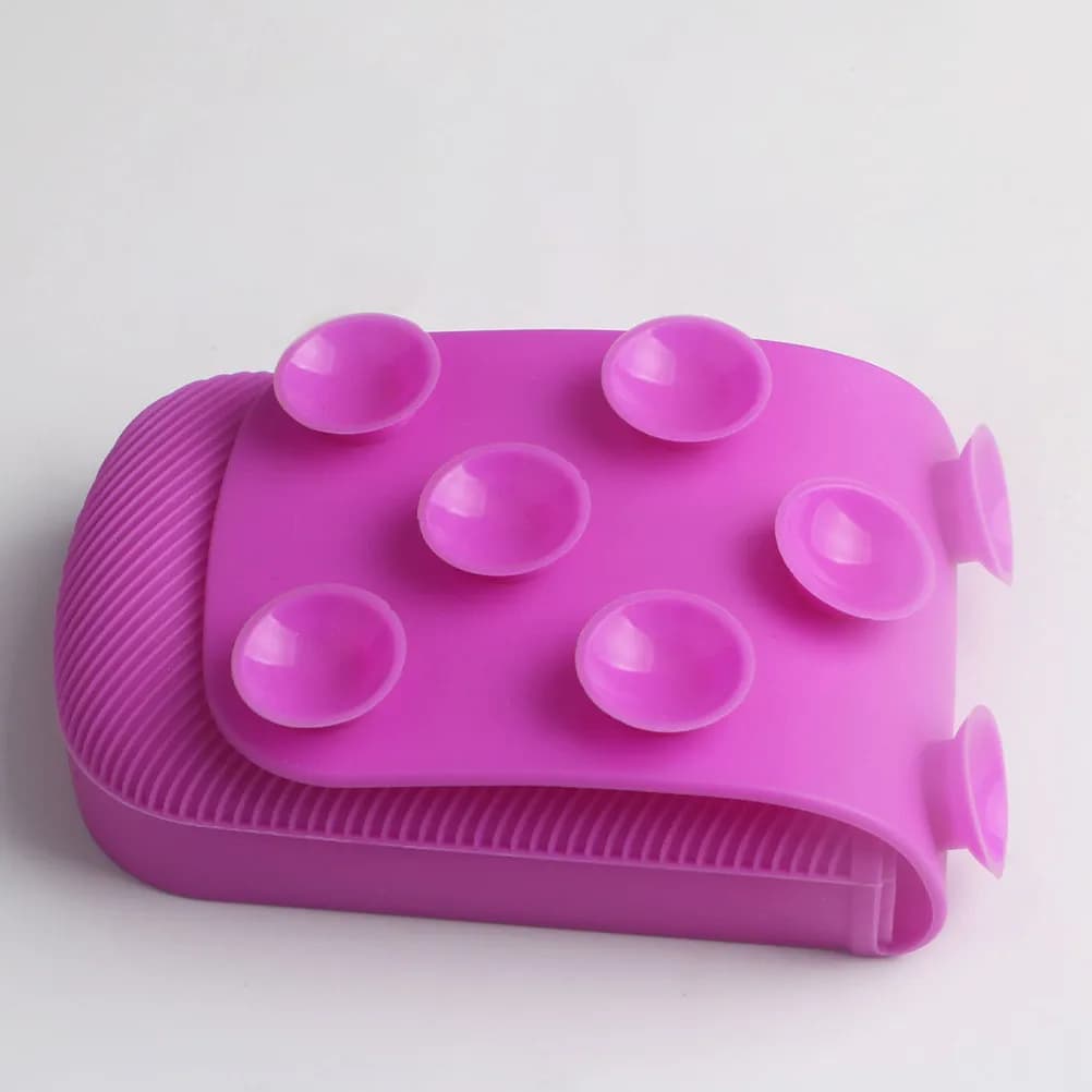 Tappetino in Silicone Premium per Pulizia Pennelli da Trucco, Superficie Antiscivolo per Lavaggio Rapido ed Efficiente, Ideale per la Routine di Bellezza Quotidiana