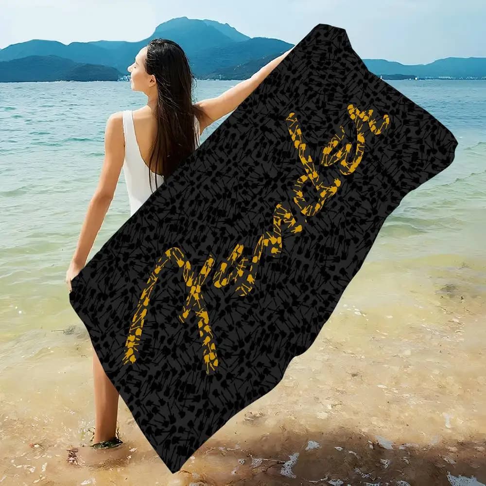 Asciugamano da Spiaggia F-Fender Guitar Anime, Morbido e Assorbente, Regalo per Bambini, per Viaggi, Campeggio, Palestra